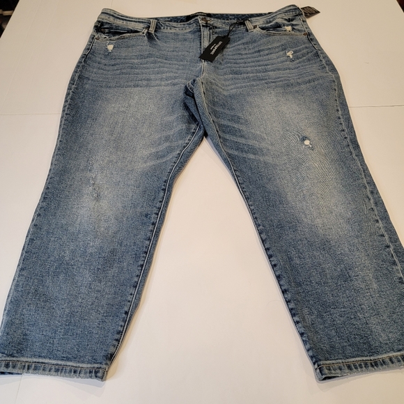 Liverpool Kenndy Crop Straight Jeans with Destruction LM7195VH Size 22W NEW! - Picture 5 of 17